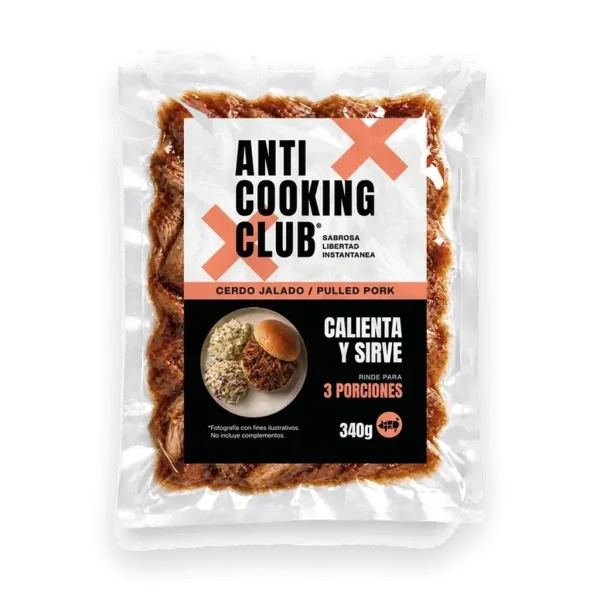Bolsa al vacío de Cerdo Jalado / Pulled Pork 340g, Anti Cooking Club
