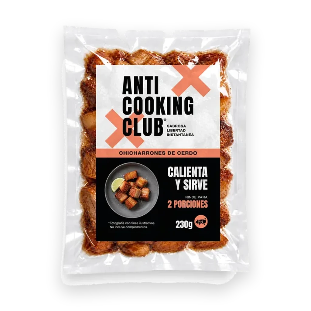 Bolsa al vacío de Chicharrones de Cerdo 230g, Anti Cooking Club