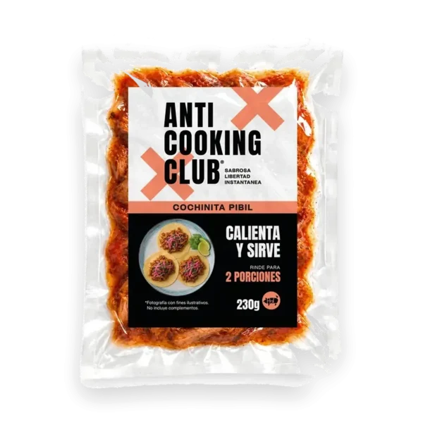Bolsa al vacío de Cochinita Pibil 230g, Anti Cooking Club