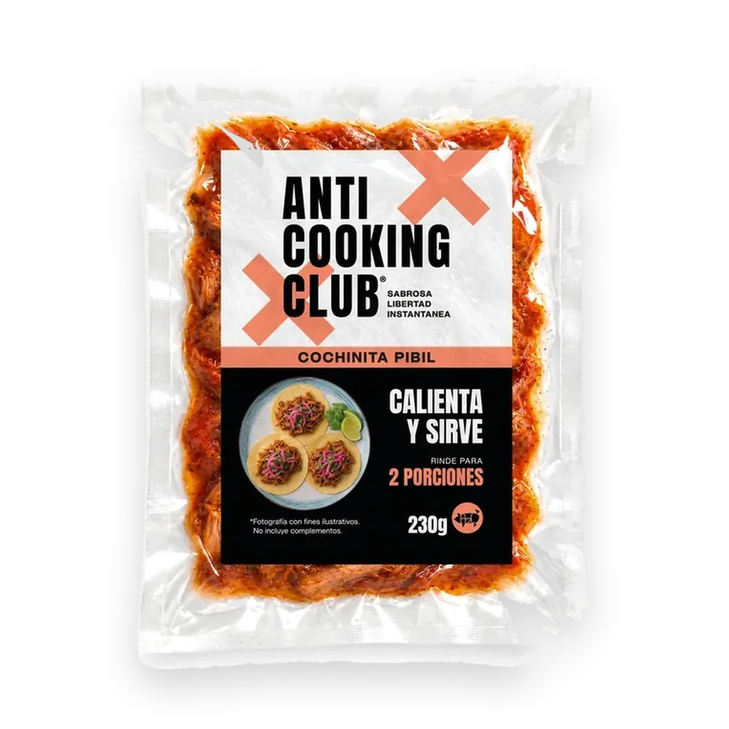 Bolsa al vacío de Cochinita Pibil 230g, Anti Cooking Club