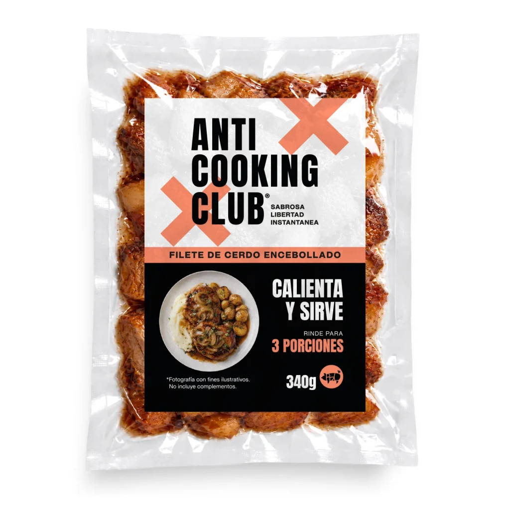 Bolsa al vacío de Filete de Cerdo Encebollado 340g, Anti Cooking Club