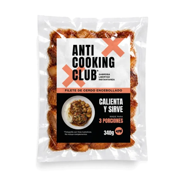 Bolsa al vacío de Filete de Cerdo Encebollado 340g, Anti Cooking Club