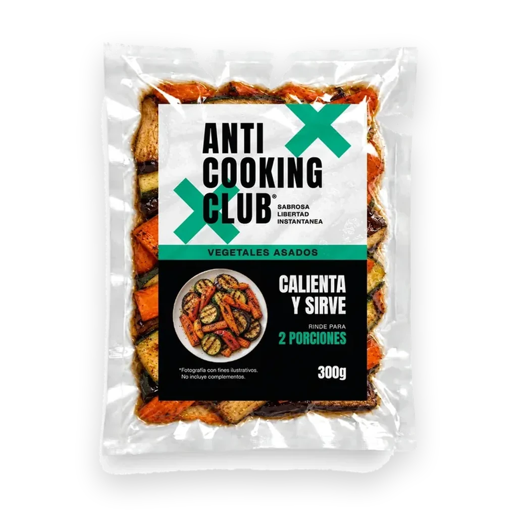 Bolsa al vacío de Vegetales Asados 300g, Anti Cooking Club