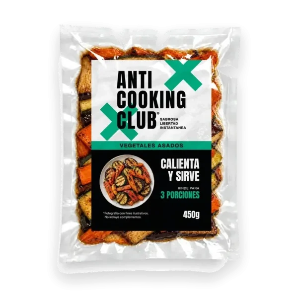 Bolsa al vacío de Vegetales Asados 450g, Anti Cooking Club